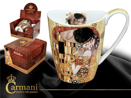 Kubek Vanessa  0,4 L Carmani - Gustav Klimt The Kiss 33.532-0901