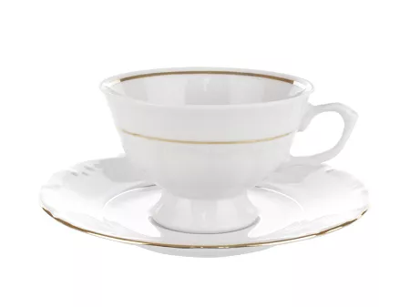 Filiżanka ze spodkiem (niska) 0,22 L / 15,7 cm Chodzież - Maria Teresa ZŁOTA LINIA B014