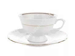 Filiżanka ze spodkiem (niska) 0,22 L / 15,7 cm Chodzież - Maria Teresa ZŁOTA LINIA B014