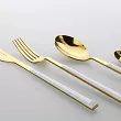 Komplet sztućców 24 cz. na 6 osób PINTI1929 - Sushi Anniversary Gold&White (2.5 mm) - pudełko 23.17Y0.K091.K24