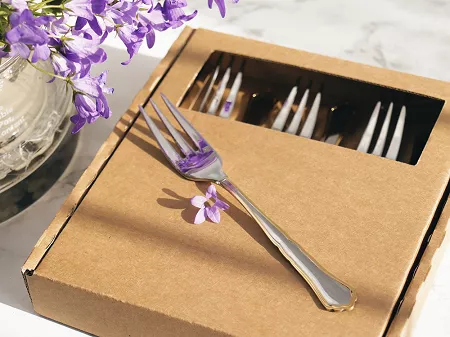 Komplet 6 widelczyków do ciasta 15,1 cm Pintinox 1929 - Settecento (3.0 mm) złocony