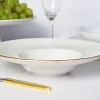 Talerz głęboki 28 cm (do pasty) Bogucice - Base Gold 1182