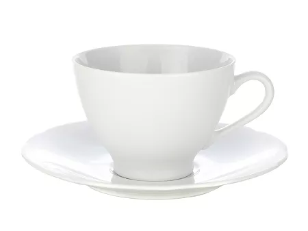 Filiżanka ze spodkiem 0,25 L / 15,7 cm Ćmielów - Feston Biały