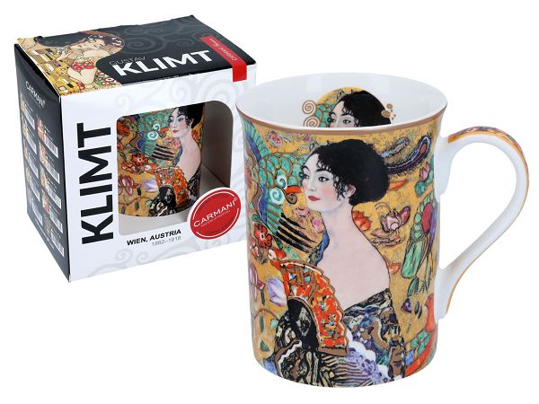 Kubek 0,4 L Carmani - Gustav Klimt Lady with Fan 33.532-2304 Kubek 0,4 L Carmani - Gustav Klimt Lady with Fan 33.532-2304