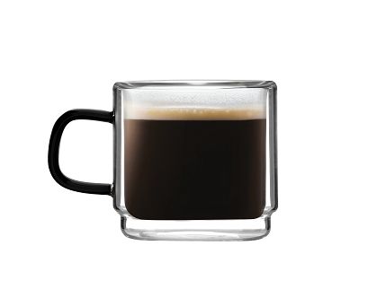 Kpl. szklanek termicznych do espresso z podwójną ścianką (2 szt.) 80 ml Vialli Design - Carbon 8548