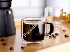 Kpl. szklanek termicznych do espresso z podwójną ścianką (2 szt.) 80 ml Vialli Design - Carbon 8548
