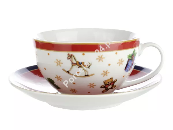 Filiżanka ze spodkiem 0,45 L / 16,5 cm Bogucice - Cicha Noc 986 Filiżanka ze spodkiem 0,45 L / 16,5 cm Bogucice - Cicha Noc 986