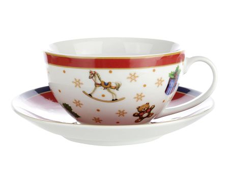 Filiżanka ze spodkiem 0,45 L / 16,5 cm Bogucice - Cicha Noc 986