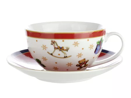 Filiżanka ze spodkiem 0,45 L / 16,5 cm Bogucice - Cicha Noc 986