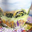 Filiżanka ze spodkiem 0,35 L / 17 cm ręcznie malowana - Polana Lato (4) DA.FS35-4