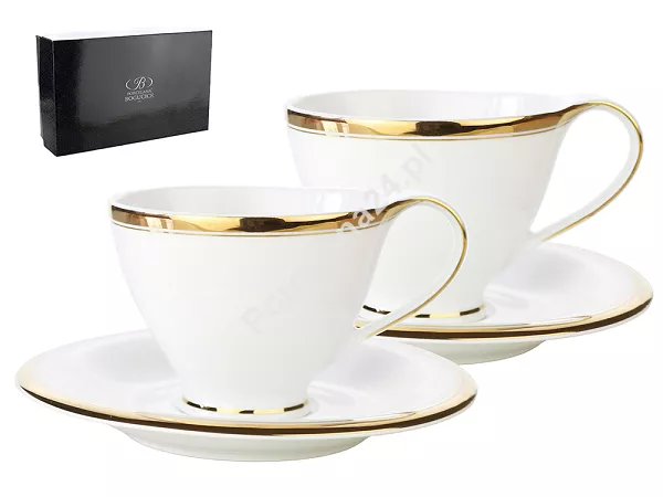 Komplet 2 filiżanek ze spodkiem (4 el.) Bogucice - Cleopatra Gold Plus 1175 Komplet 2 filiżanek ze spodkiem (4 el.) Bogucice - Cleopatra Gold Plus 1175