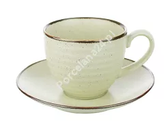 Filiżanka ze spodkiem 0,3 l / 16 cm Bogucice - Alumina Circus Sand 1113