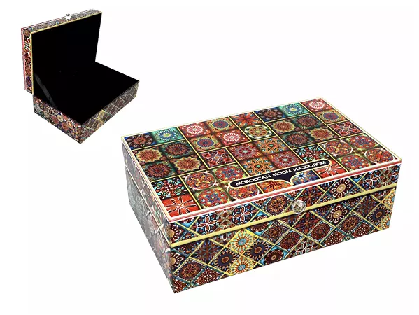 Szkatułka szlana na biżuterię 25 cm Carmani - Mozaika 33.195-9002 Szkatułka szlana na biżuterię 25 cm Carmani - Mozaika 33.195-9002