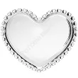 Talerz szklany 18 cm Altom Design - Serce 07.LOV.6948