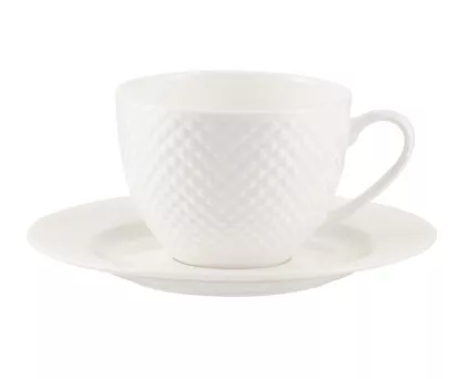 Filiżanka ze spodkiem 0,25 L Villa Italia - Bari White ES619