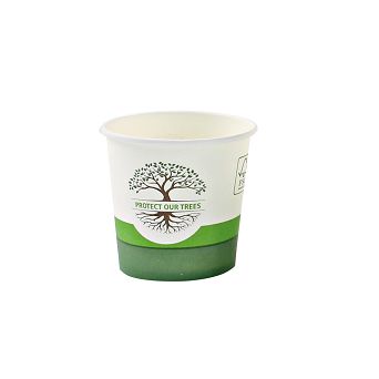 Kubek na gorące 100 ml (do lodów, espresso) - Opakowanie 50 szt. - Natural EM.NAT.K10-OP