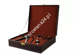 Zestaw do wina w skórzanym etui Royal Treasure - 34.GS030