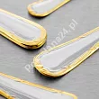 Komplet sztućców 24 cz. na 6 sób Pintinox 1929 - Filet (2.5 mm) złocone 23.FILG.K24