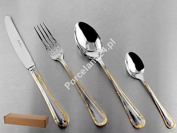 Komplet sztućców 24 cz. na 6 sób Pintinox 1929 - Filet (2.5 mm) złocone 23.FILG.K24 Komplet sztućców 24 cz. na 6 sób Pintinox 1929 - Filet (2.5 mm) złocone 23.FILG.K24