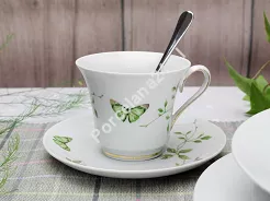 Filiżanka ze spodkiem 0,22 L / 15,7 cm Ćmielów - Margaret G665 Magiczny Ogród