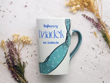 Kubek stożek 0,43 L Altom Design - Najlepszy dziadek na świecie 07.BAB.2939