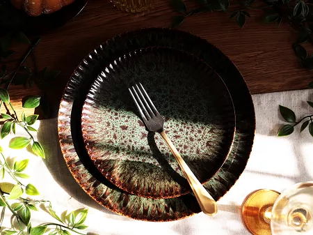 Komplet talerzy na 4 osoby (12 el.) Lubiana - Stoneware Jade