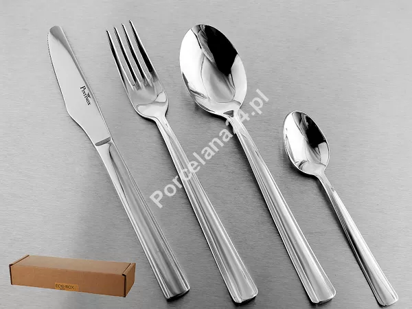 Komplet sztućców 24 cz. na 6 osób Pintinox 1929 - Aida (2.0 mm) ECObox 23.AID.K24 Komplet sztućców 24 cz. na 6 osób Pintinox 1929 - Aida (2.0 mm) ECObox 23.AID.K24