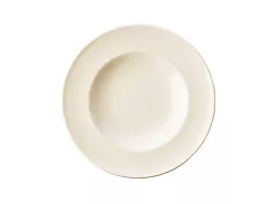 Talerz głęboki 21 cm (z rantem) Rinart - Banquet ecru
