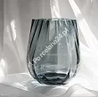 Wazon optyk pionowy 25,5 cm Krosno -  Dymno-niebieski 44.WA-D058-0255DN