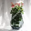 Wazon optyk pionowy 25,5 cm Krosno -  Dymno-niebieski 44.WA-D058-0255DN