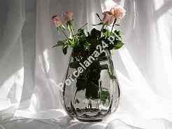 Wazon optyk pionowy 25,5 cm Krosno -  Dymno-niebieski 44.WA-D058-0255DN