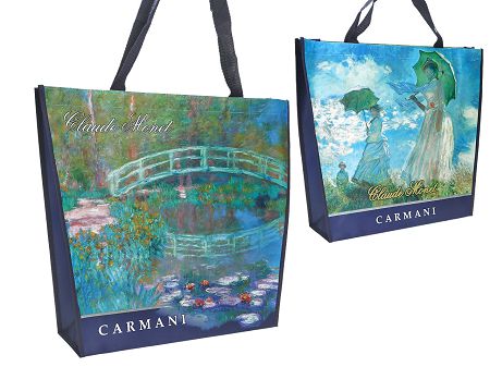 Torba na ramię 46x38x11 cm Carmani - Claude Monet Kolaż 33.021-9003
