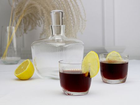 Kpl. do whisky Gentleman Karafka + 2 szklanki Krosno - Perfect Serve 44.kpl.1604
