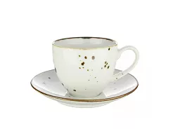 Filiżanka ze spodkiem 0,09 L / 13 cm Bogucice - Alumina Cottage White 1108