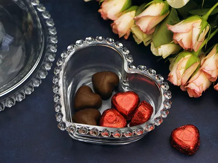 Salaterka szklana 13,5 cm Altom Design - Serce 07.LOV.6947