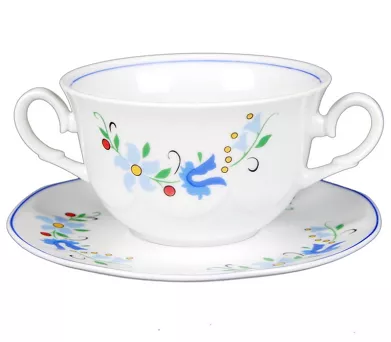 Bulionówka ze spodkiem 0,3 L / 16 cm Lubiana - Jastra 115 - wzór KASZUBSKI
