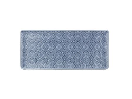 Półmisek prostokątny 29x13 cm Lubiana - Marrakesz Szaro-niebieski