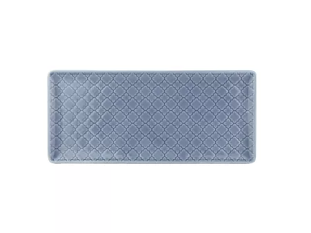 Półmisek prostokątny 29x13 cm Lubiana - Marrakesz Szaro-niebieski