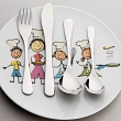 Widelec stołowy (14,9 cm) dla dziecka - 1S.S.358150