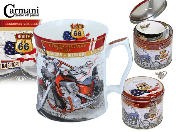 Kubek 0,48 L w puszce Carmani - Legendary Vehicles Motocykl Honda Shadow VT 600 33.016-6009 Kubek 0,48 L w puszce Carmani - Legendary Vehicles Motocykl Honda Shadow VT 600 33.016-6009