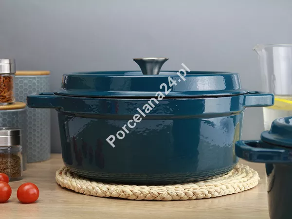 Garnek żeliwny 28 cm Nois - Morski 17.830072 Garnek żeliwny 28 cm Nois - Morski 17.830072