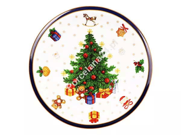 Patera na nodze 31 cm Bogucice - Cicha Noc Niebieska 986 Patera na nodze 31 cm Bogucice - Cicha Noc Niebieska 986