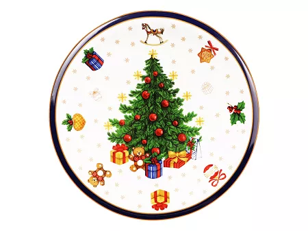 Patera na nodze 31 cm Bogucice - Cicha Noc Niebieska 986