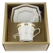 Filiżanka ze spodkiem 0,23 L / 15,5 cm (do kawy) Ćmielów - Lwów E400 GIFT BOX