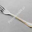Komplet 6 widelczyków do ciasta 15,1 cm Pintinox 1929 - Filet (2.5 mm) złocony GIFT BOX