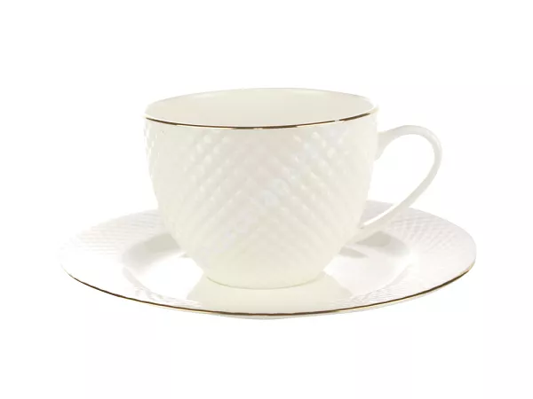 Filiżanka ze spodkiem 0,25 L / 16 cm Villa Italia - Bari Gold ES719 Filiżanka ze spodkiem 0,25 L / 16 cm Villa Italia - Bari Gold ES719