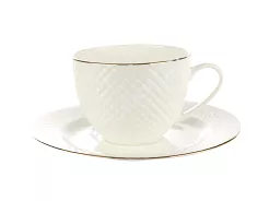 Filiżanka ze spodkiem 0,25 L / 16 cm Villa Italia - Bari Gold ES719