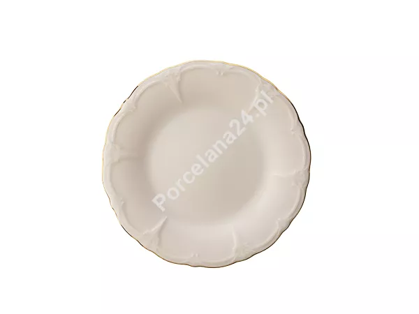 Talerz deserowy 16 cm Bon Bistro - Retro Golden Rim ecru Talerz deserowy 16 cm Bon Bistro - Retro Golden Rim ecru