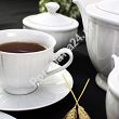 Garnitur do herbaty (kawy) na 12 osób (39el) Ćmielów - Oktawa biała 0001