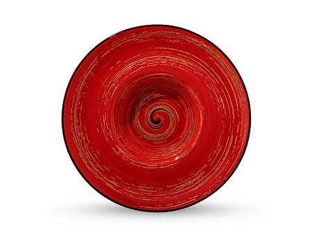 Talerz głęboki 24 cm  Wilmax - Spiral Czerwony 669225